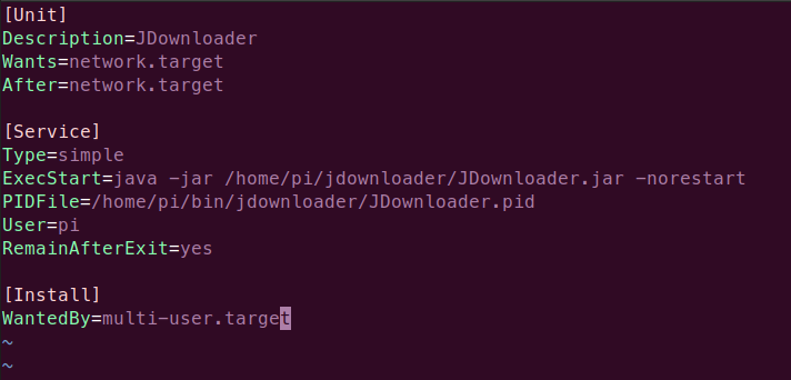 How to install a headless JDownloader server in a Raspberry Pi 2