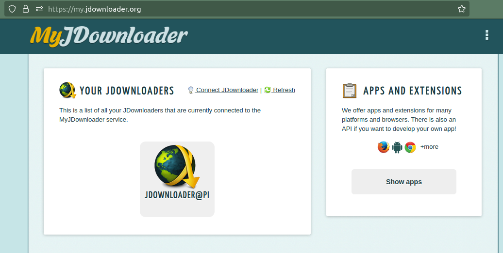 How to install a headless JDownloader server in a Raspberry Pi 2